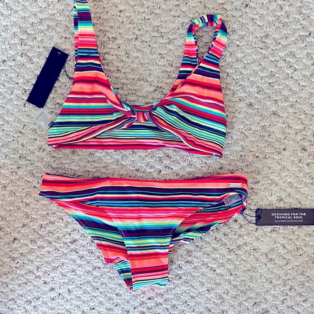 NWT Blackbough swim suit. Small top, Large bottom.